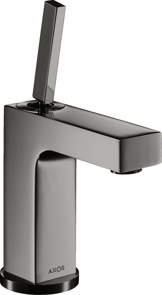 HANSGROHE AXOR Citterio Einhebel-Waschtischmischer 110 mit Pingriff und Ablaufgarnitur #39018330 - Polished Black Chrome