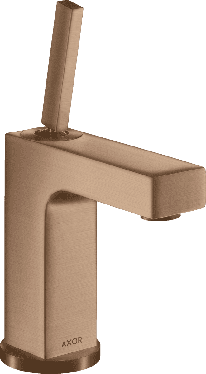 HANSGROHE AXOR Citterio Einhebel-Waschtischmischer 110 mit Pingriff und Ablaufgarnitur #39018310 - Brushed Red Gold