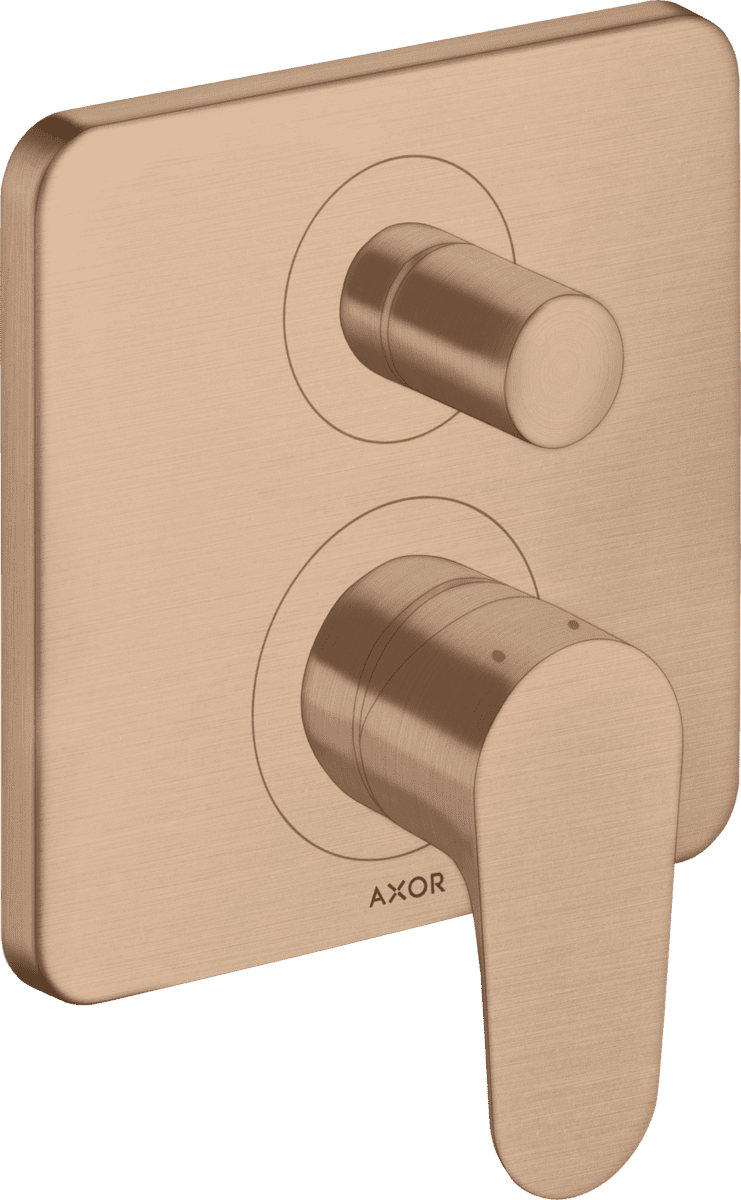 HANSGROHE AXOR Citterio M Einhebel-Wannenmischer Unterputz mit integrierter Sicherungskombination nach EN1717 #34427310 - Brushed Red Gold