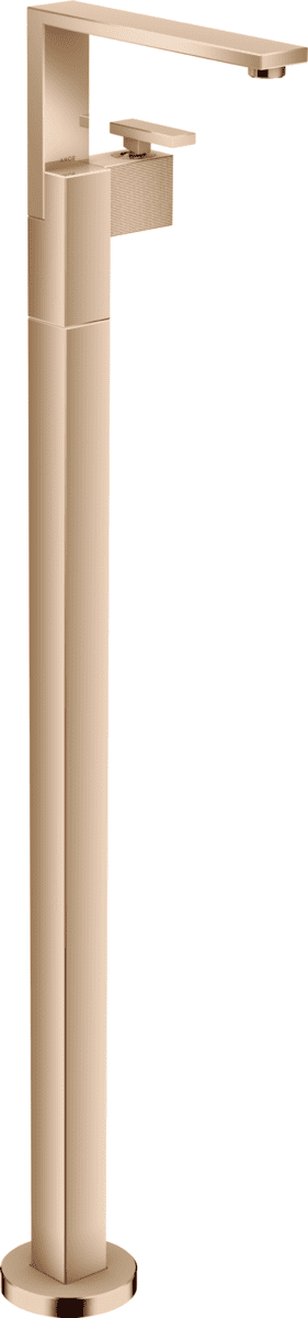 HANSGROHE AXOR Edge Einhebel-Waschtischmischer bodenstehend mit Push-Open Ablaufgarnitur - Diamantschliff #46041300 - Polished Red Gold