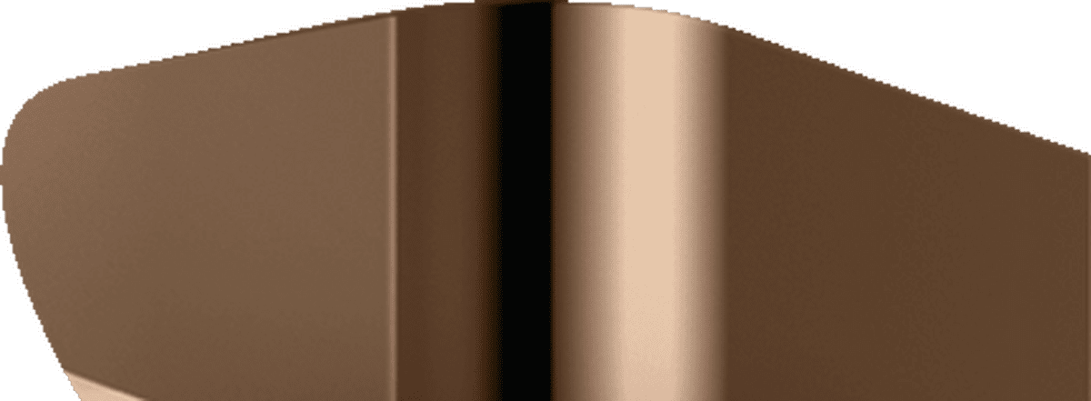 HANSGROHE AXOR Universal Rectangular Rasierspiegel #42649300 - Polished Red Gold