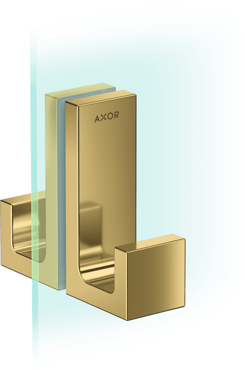 HANSGROHE AXOR Universal Rectangular Duschtürgriff #42639990 - Polished Gold Optic