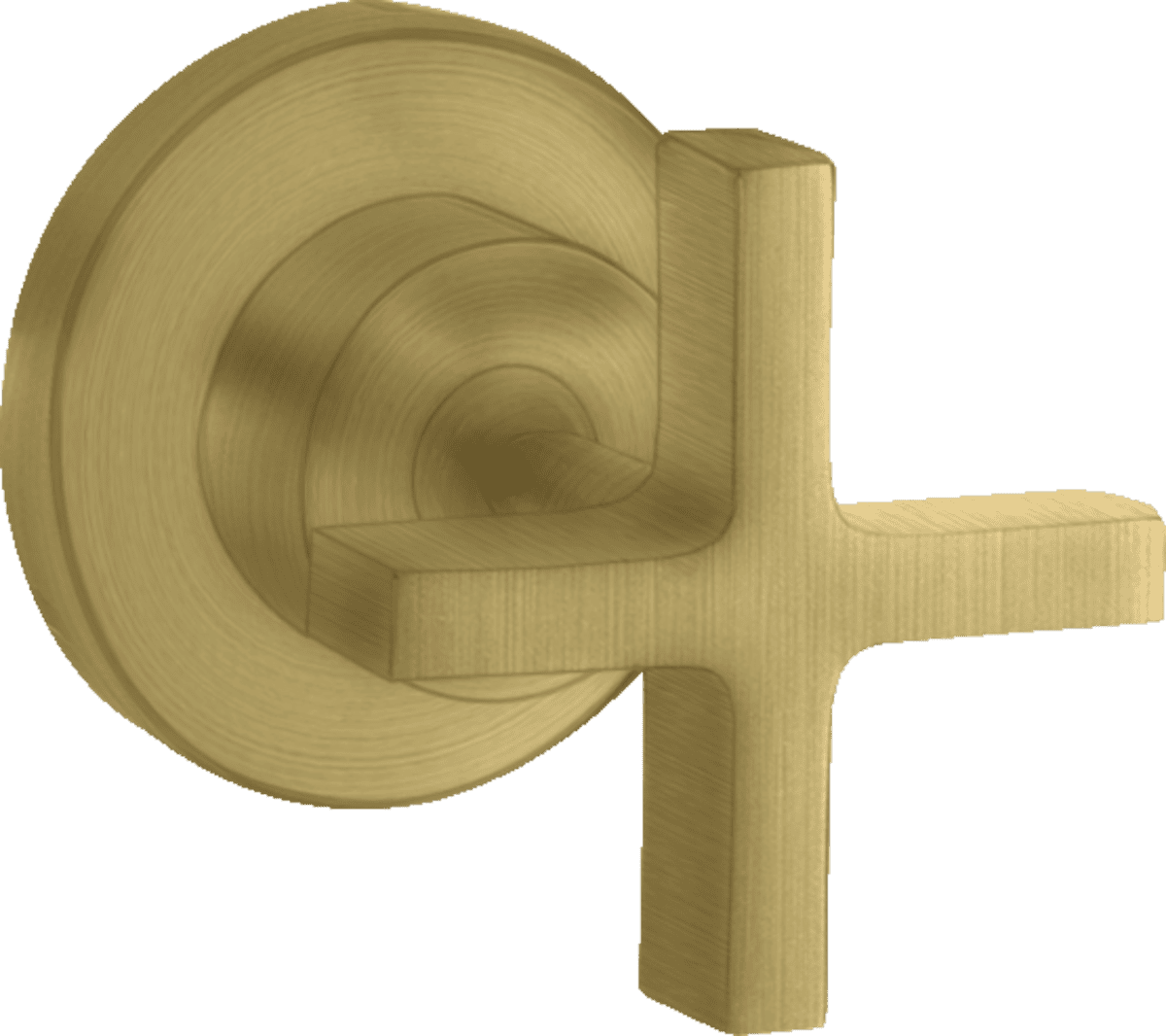 HANSGROHE AXOR Citterio Absperrventil Unterputz mit Kreuzgriff #39965950 - Brushed Brass
