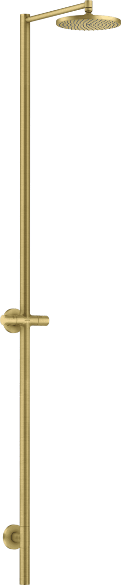 HANSGROHE AXOR Starck Nature Duschsäule mit Kopfbrause 240 1jet ohne Handbrause #12671950 - Brushed Brass