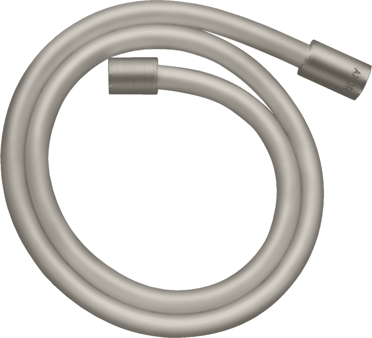 Picture of HANSGROHE AXOR Starck Metal effect shower hose 2.00 m with cylindrical nuts #28284800 - Stainless Steel Optic