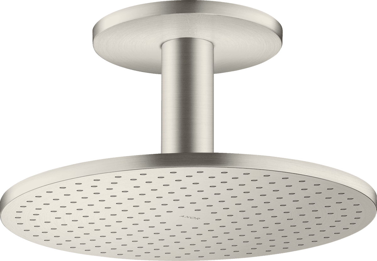 HANSGROHE AXOR ShowerSolutions Kopfbrause 300 2jet mit Deckenanschluss #35304800 - Edelstahl Optic