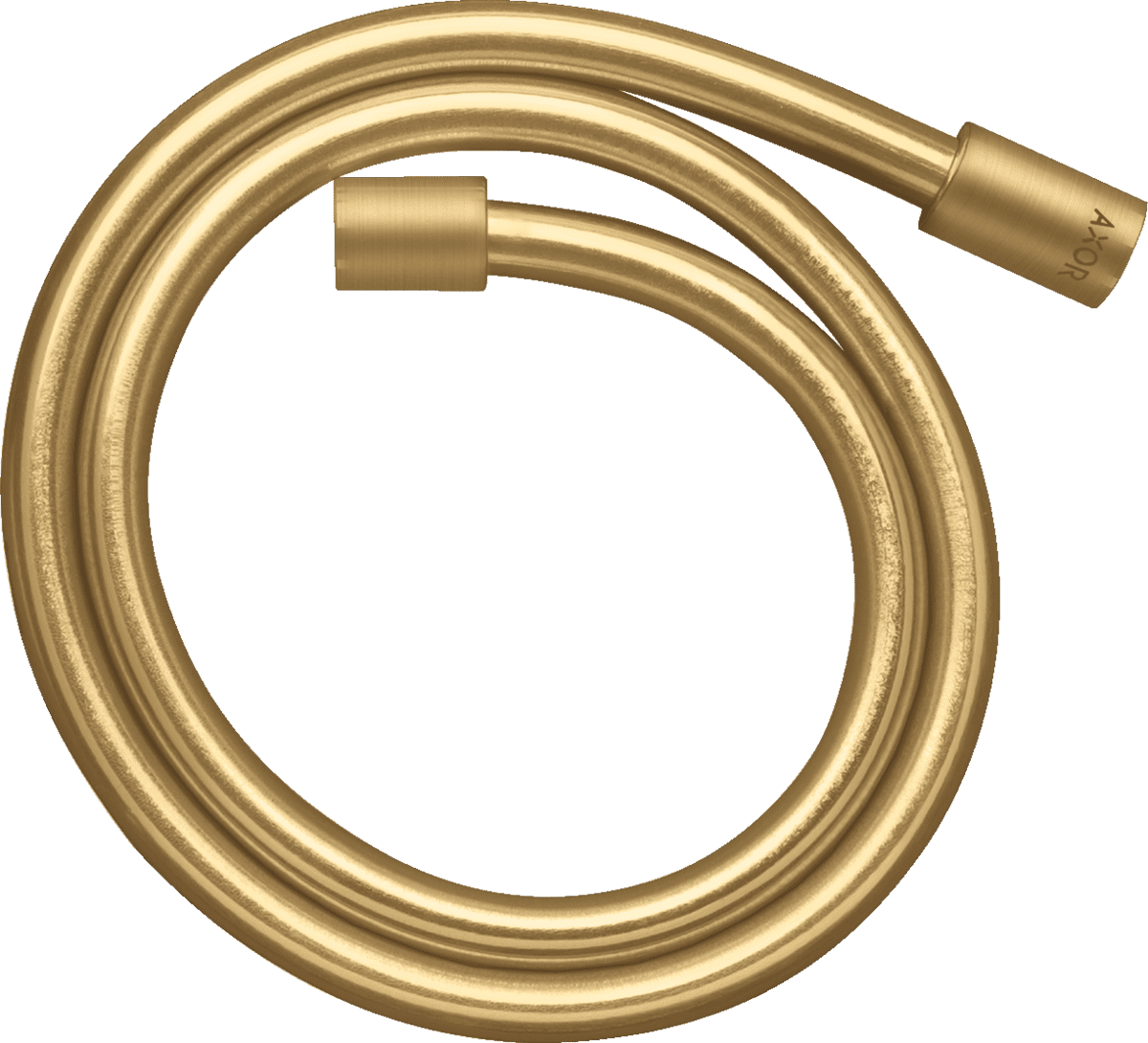 Picture of HANSGROHE AXOR Starck Metal effect shower hose 1.25 m with cylindrical nuts #28282250 - Brushed Gold Optic