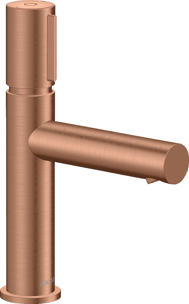 HANSGROHE AXOR Uno Waschtischmischer Select 110 mit Ablaufgarnitur #45012310 - Brushed Red Gold