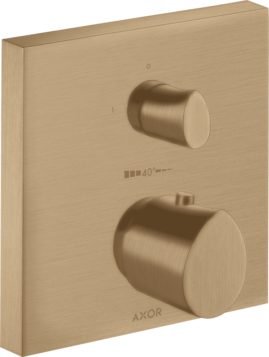 HANSGROHE AXOR Starck Organic Thermostat Unterputz mit Absperrventil #12715140 - Brushed Bronze