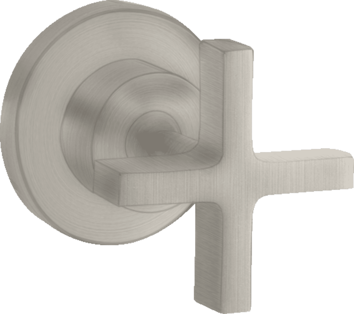 HANSGROHE AXOR Citterio Absperrventil Unterputz mit Kreuzgriff #39965800 - Edelstahl Optic