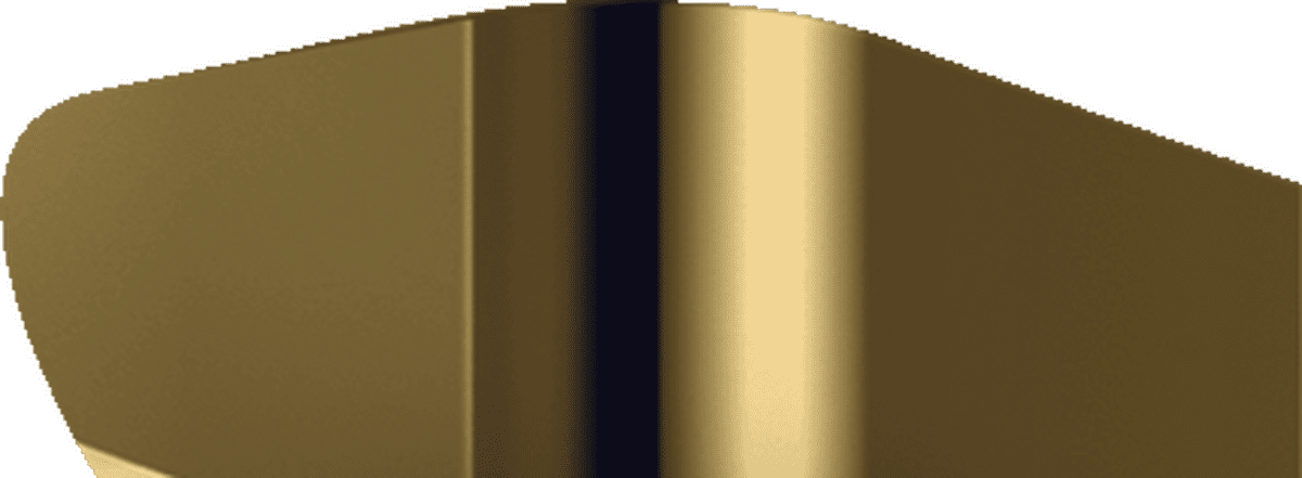 HANSGROHE AXOR Universal Rectangular Rasierspiegel #42649990 - Polished Gold Optic