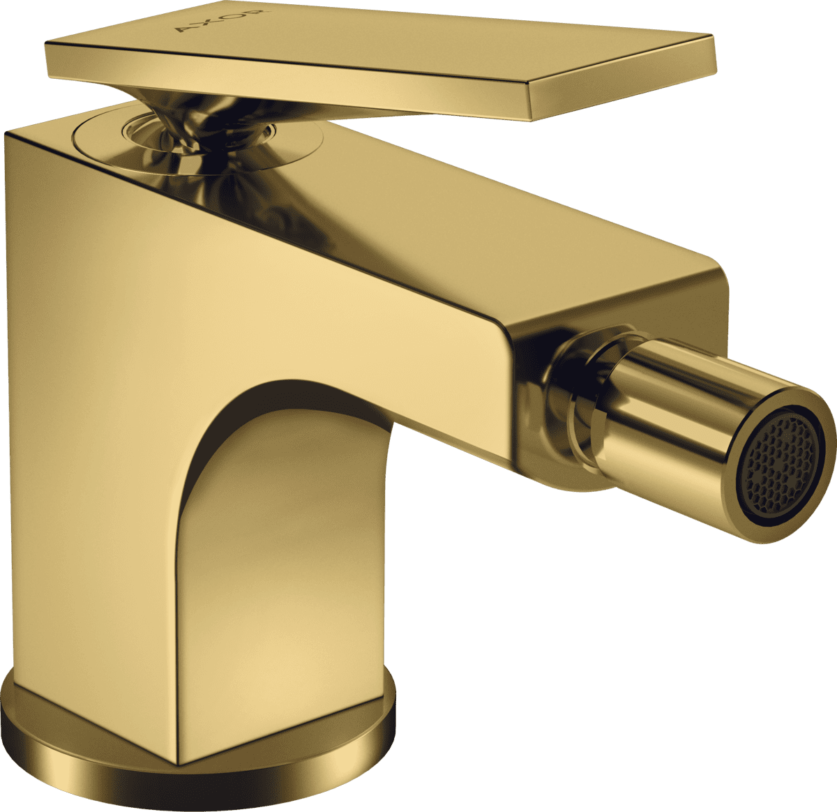 HANSGROHE AXOR Citterio Einhebel-Bidetmischer mit Hebelgriff und Zugstangen-Ablaufgarnitur #39214990 - Polished Gold Optic