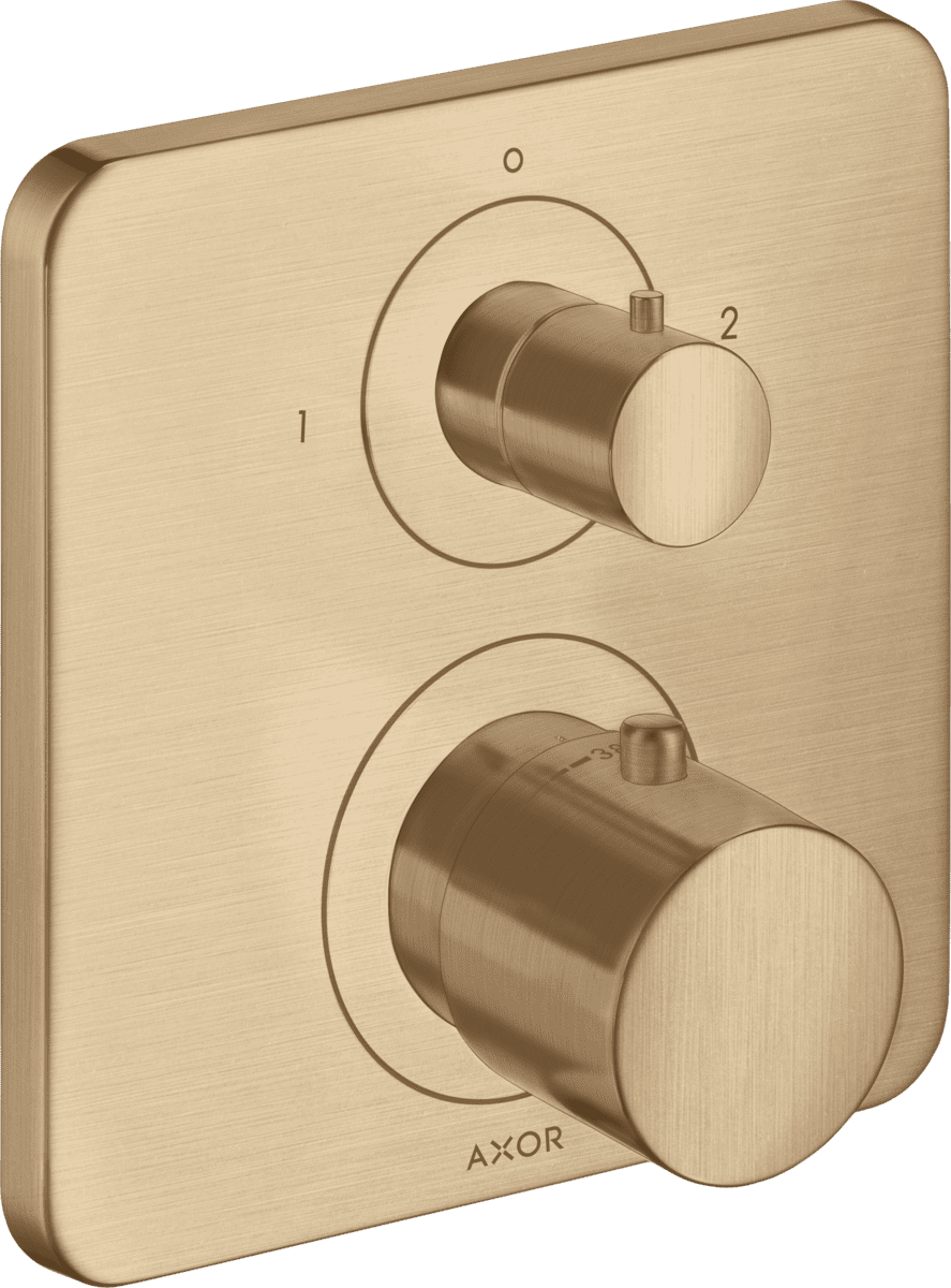 HANSGROHE AXOR Citterio M Thermostat Unterputz mit Ab- und Umstellventil #34725140 - Brushed Bronze