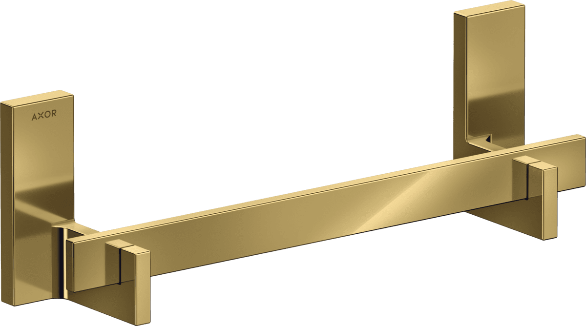 HANSGROHE AXOR Universal Rectangular Haltestange #42613990 - Polished Gold Optic