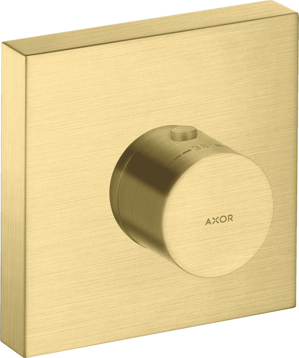 HANSGROHE AXOR ShowerSolutions Thermostatmodul 120/120 Unterputz eckig #10755950 - Brushed Brass
