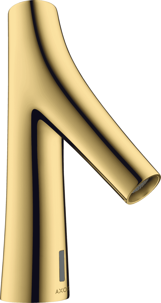 HANSGROHE AXOR Starck Organic Elektronik-Waschtischmischer mit Temperaturvoreinstellung Netzanschluss 230 V #12174990 - Polished Gold Optic