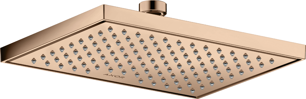 Picture of HANSGROHE AXOR ShowerSolutions Overhead shower 245/185 1jet #35373300 - Polished Red Gold