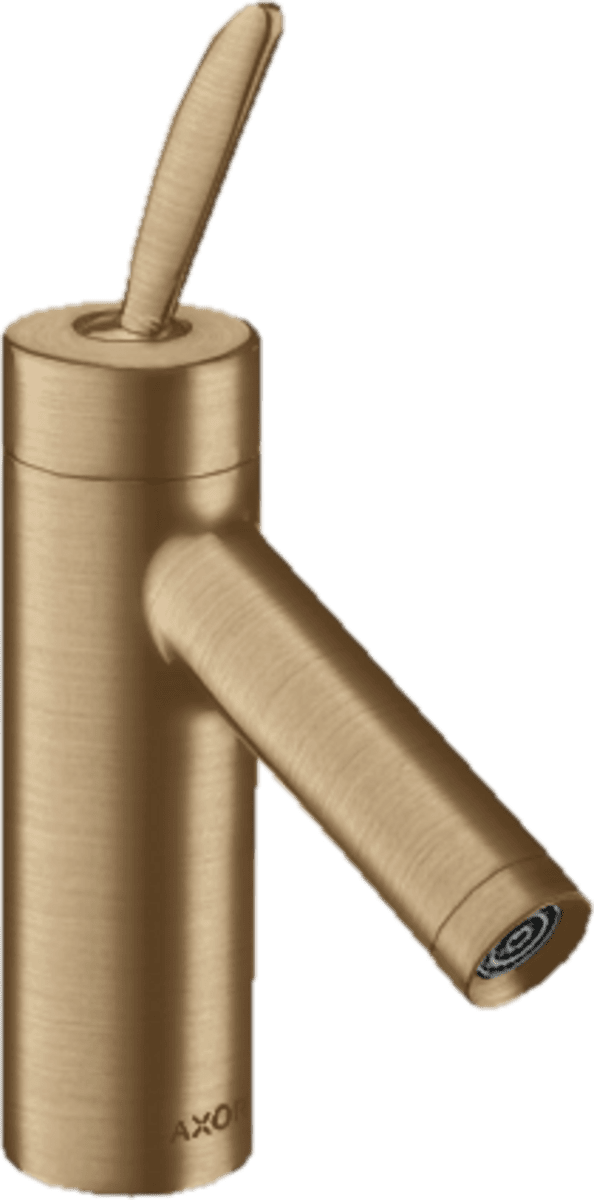 HANSGROHE AXOR Starck Classic Einhebel-Waschtischmischer 70 mit Zugstangen-Ablaufgarnitur #10010140 - Brushed Bronze