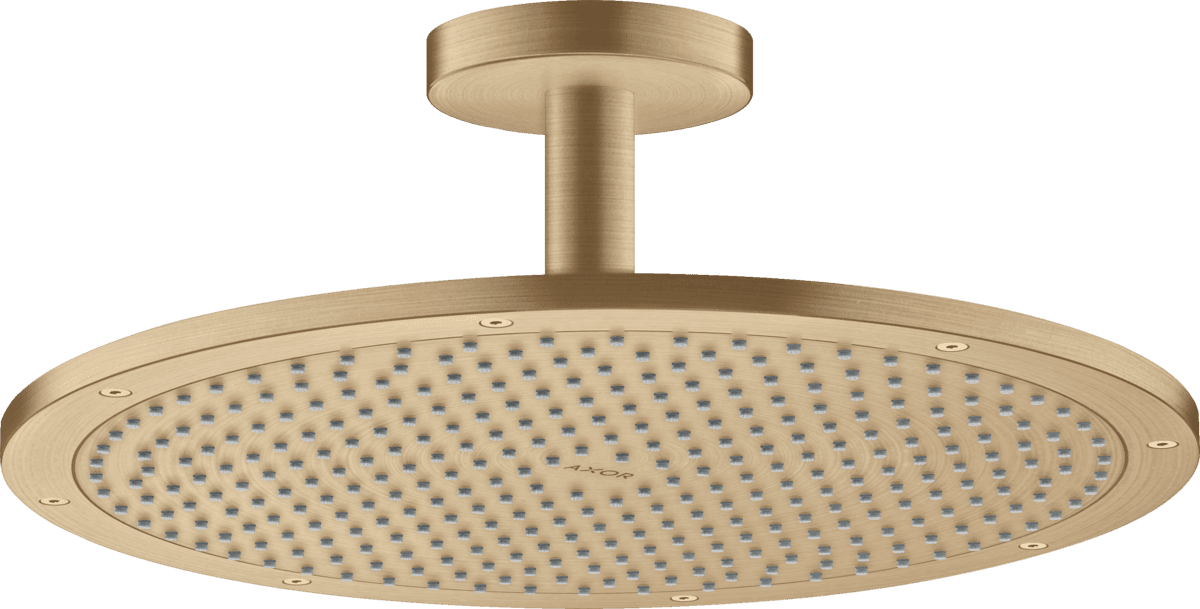 HANSGROHE AXOR ShowerSolutions Kopfbrause 350 1jet mit Deckenanschluss #26035140 - Brushed Bronze