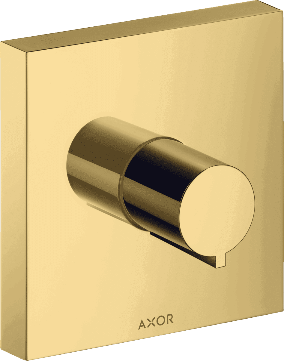 Picture of HANSGROHE AXOR ShowerSolutions Shut-off valve 120/120 for concealed installation square #10972990 - Polished Gold Optic