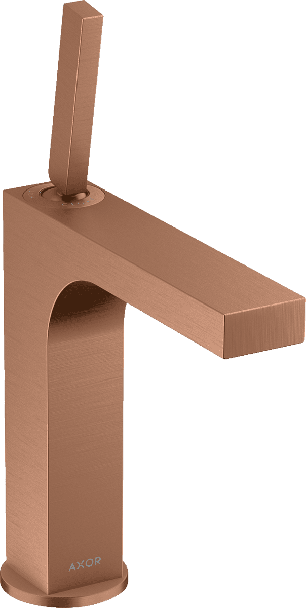 HANSGROHE AXOR Citterio Einhebel-Waschtischmischer 160 mit Pingriff und Ablaufgarnitur #39032310 - Brushed Red Gold
