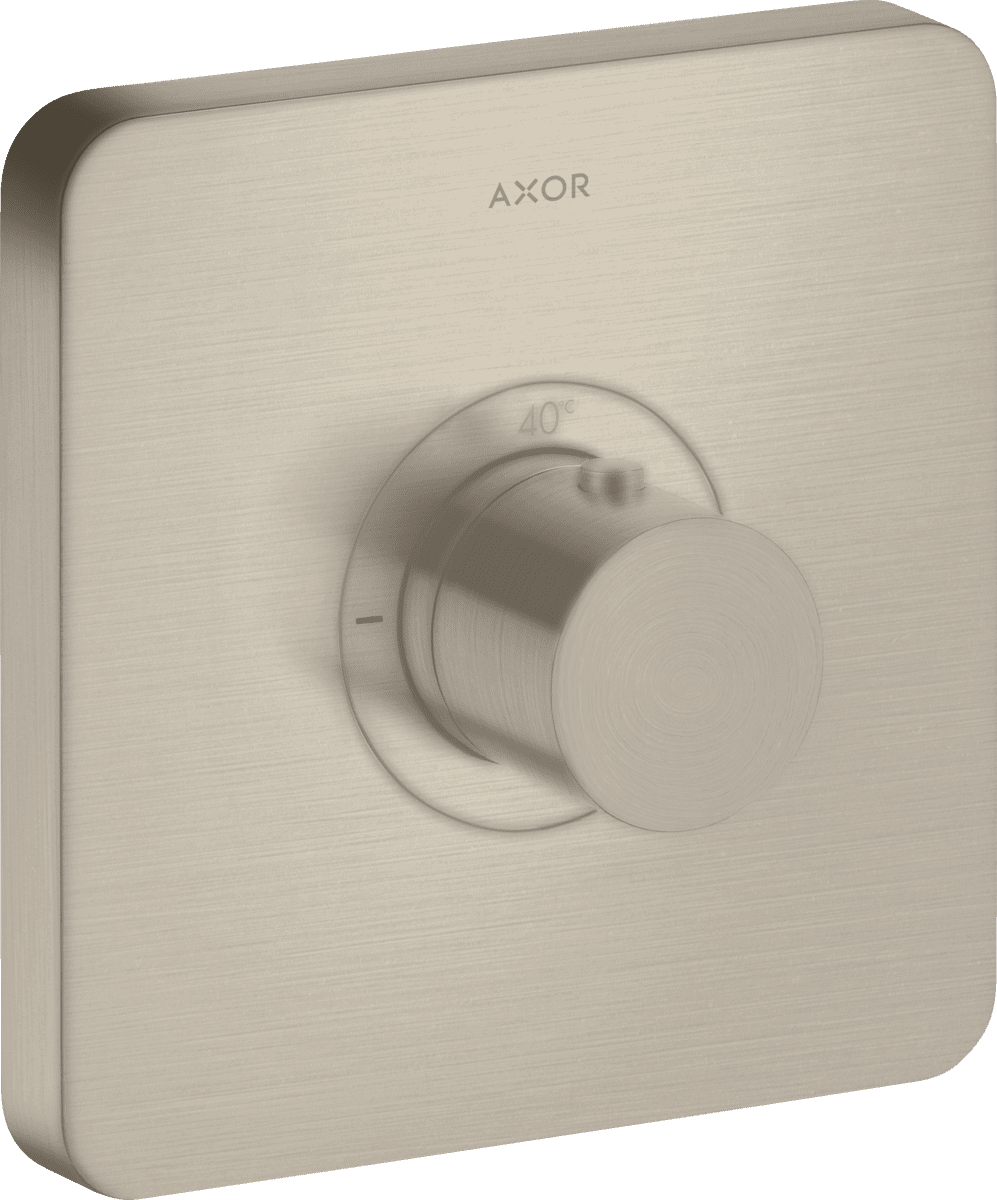 HANSGROHE AXOR ShowerSelect Termostat Yüksek debi, ankastre montaj, softsquare #36711820 - Mat Nikel resmi