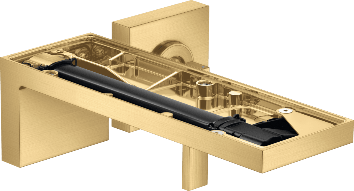 HANSGROHE AXOR MyEdition Einhebel-Waschtischmischer Unterputz für Wandmontage mit Auslauf 221 mm ohne Platte #47062250 - Brushed Gold Optic