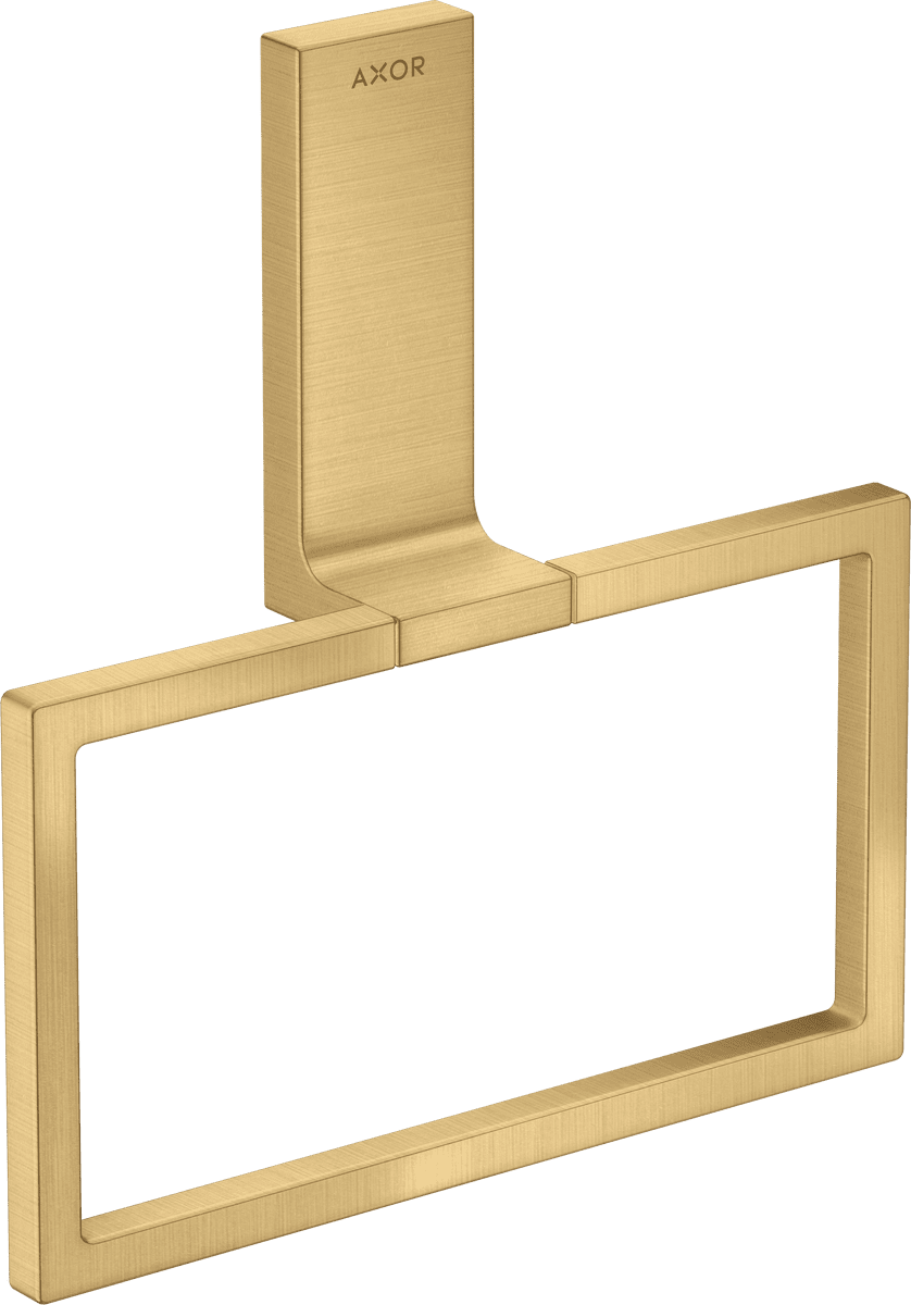 HANSGROHE AXOR Universal Rectangular Handtuchring #42623250 - Brushed Gold Optic