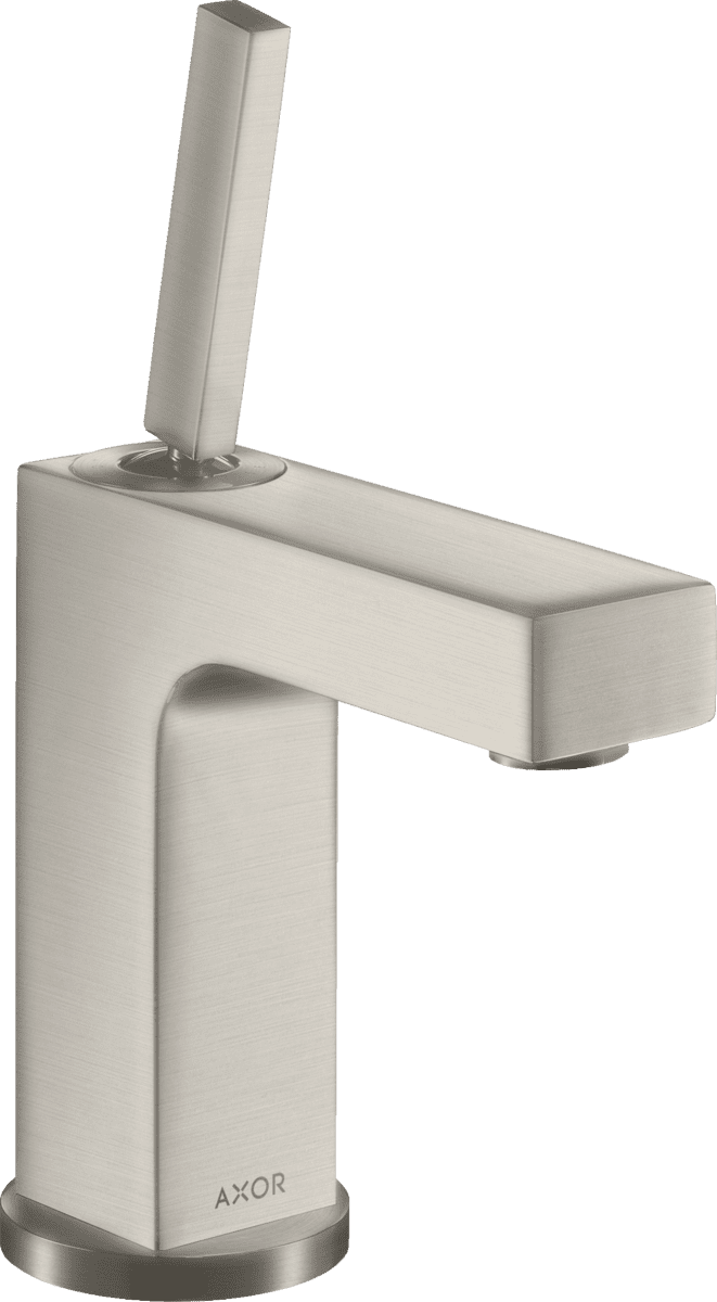 HANSGROHE AXOR Citterio Einhebel-Waschtischmischer 110 mit Pingriff und Ablaufgarnitur #39018800 - Edelstahl Optic