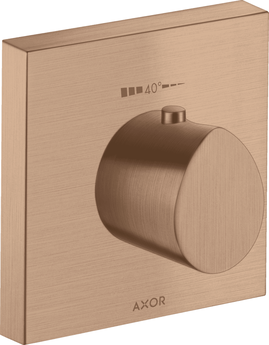 HANSGROHE AXOR Starck Organic Thermostat HighFlow 120/120 Unterputz #12712310 - Brushed Red Gold