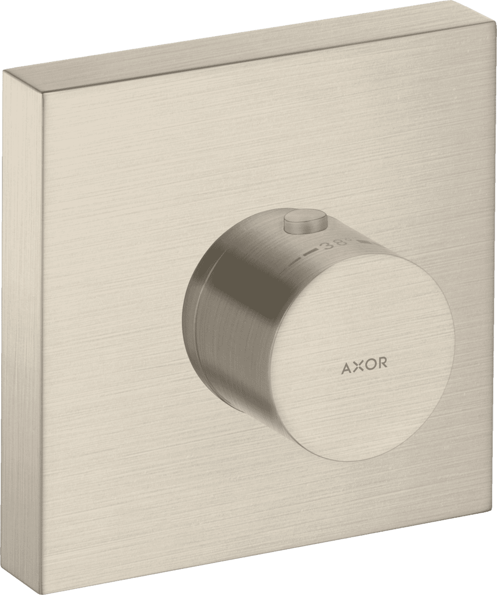 HANSGROHE AXOR ShowerSolutions Thermostatmodul 120/120 Unterputz eckig #10755820 - Brushed Nickel