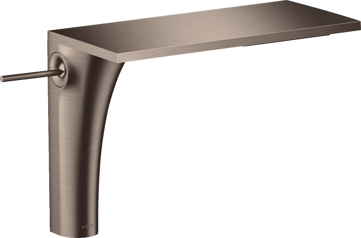 HANSGROHE AXOR Massaud Einhebel-Waschtischmischer 220 für Aufsatzwaschtische mit Ablaufgarnitur #18020820 - Brushed Nickel