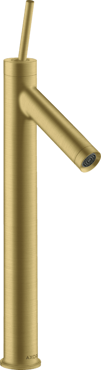 HANSGROHE AXOR Starck Einhebel-Waschtischmischer 250 mit Pingriff für Aufsatzwaschtische mit Ablaufgarnitur #10129950 - Brushed Brass