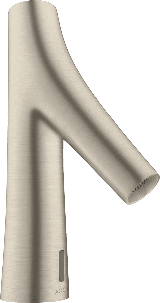 HANSGROHE AXOR Starck Organic Elektronik-Waschtischmischer mit Temperaturvoreinstellung Batteriebetrieb #12172820 - Brushed Nickel