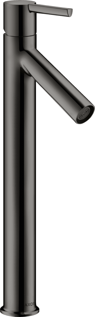 HANSGROHE AXOR Starck Einhebel-Waschtischmischer 250 mit Hebelgriff für Aufsatzwaschtische mit Ablaufgarnitur #10103330 - Polished Black Chrome
