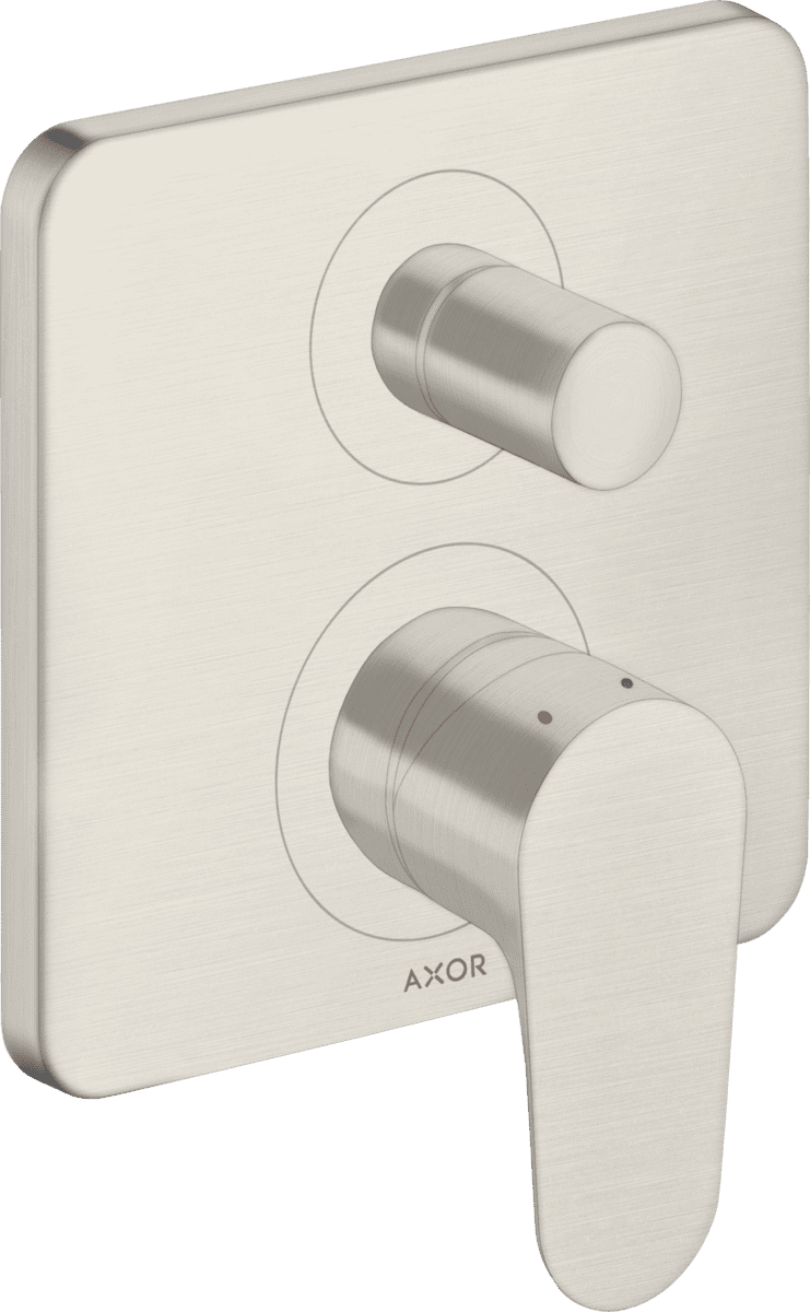 HANSGROHE AXOR Citterio M Einhebel-Wannenmischer Unterputz mit integrierter Sicherungskombination nach EN1717 #34427800 - Edelstahl Optic