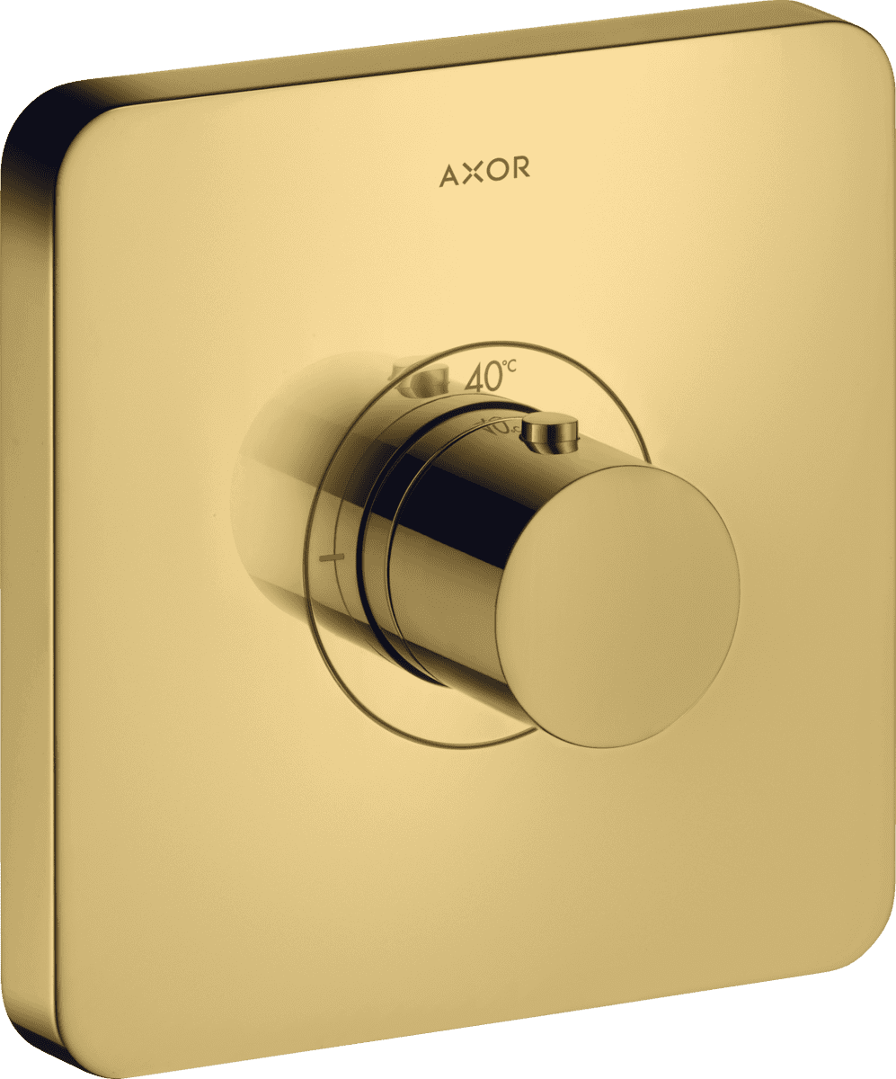 Зображення з  HANSGROHE AXOR ShowerSelect Thermostat HighFlow for concealed installation softsquare #36711990 - Polished Gold Optic