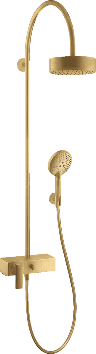 HANSGROHE AXOR Citterio Showerpipe mit Einhebelmischer und Kopfbrause 180 1jet #39620250