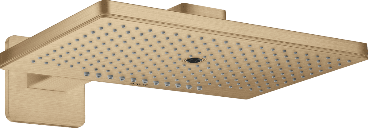 HANSGROHE AXOR ShowerSolutions Kopfbrause 460/300 3jet mit Brausearm und softsquare Rosette #35276140 - Brushed Bronze