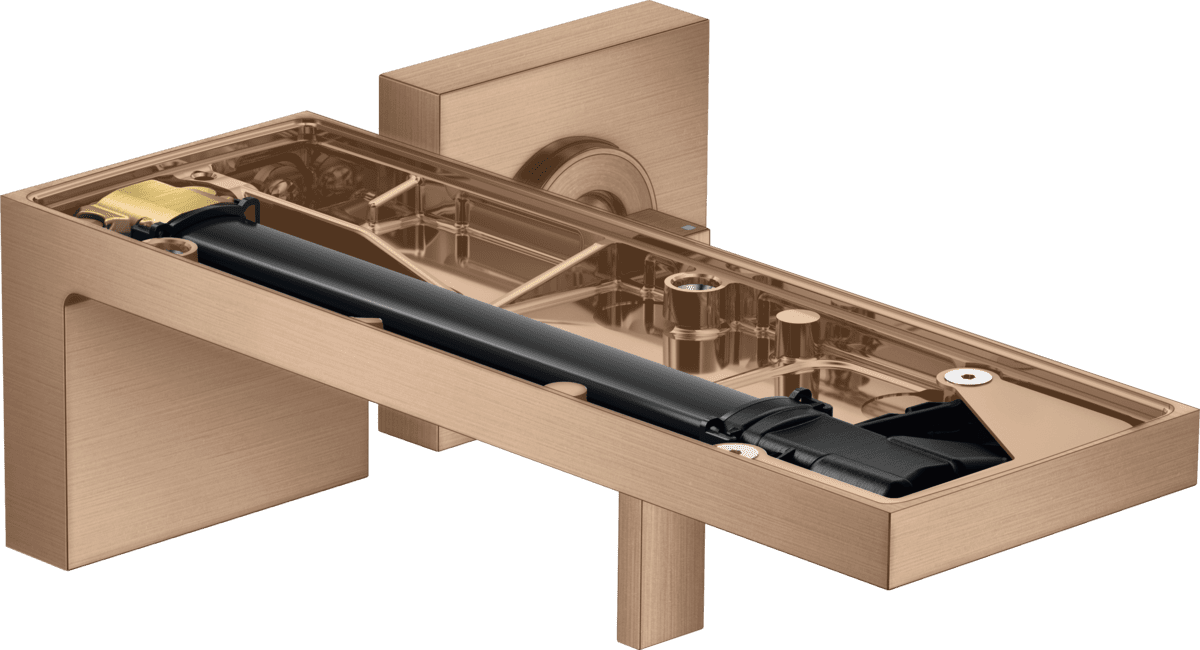 HANSGROHE AXOR MyEdition Einhebel-Waschtischmischer Unterputz für Wandmontage mit Auslauf 221 mm ohne Platte #47062310 - Brushed Red Gold