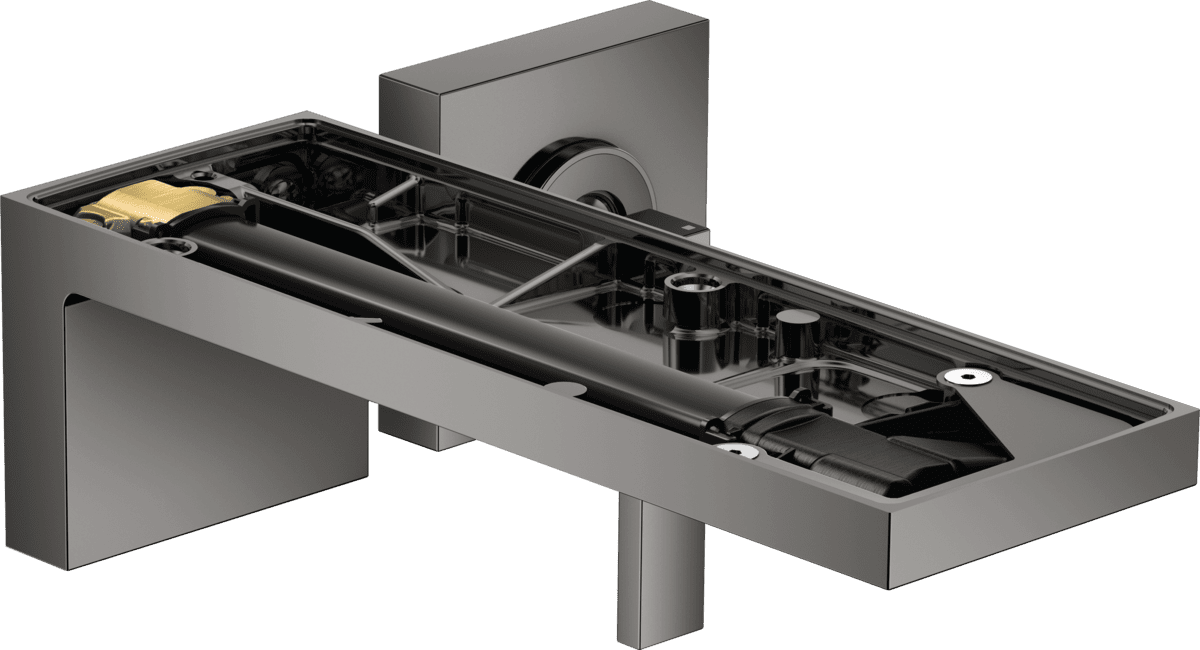 HANSGROHE AXOR MyEdition Einhebel-Waschtischmischer Unterputz für Wandmontage mit Auslauf 221 mm ohne Platte #47062330 - Polished Black Chrome