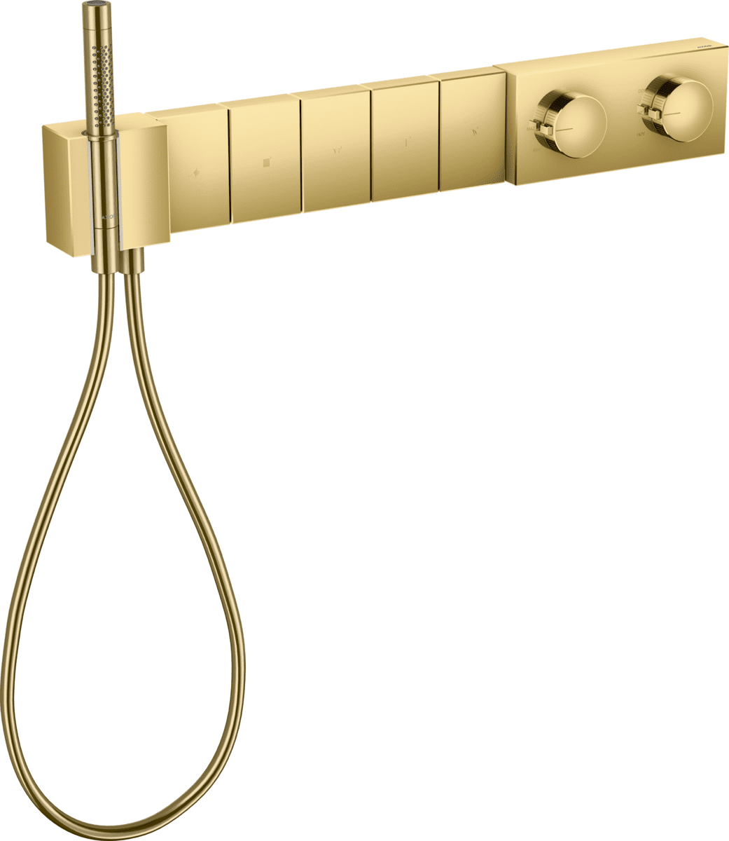 HANSGROHE AXOR Edge Thermostatmodul Select 680/100 Unterputz für 5 Verbraucher #46730990 - Polished Gold Optic