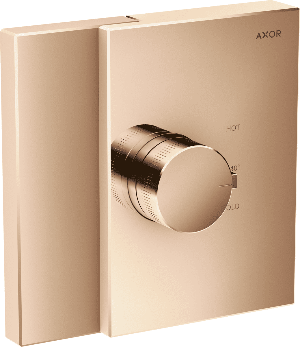 Picture of HANSGROHE AXOR Edge Thermostat HighFlow for concealed installation #46740300 - Polished Red Gold