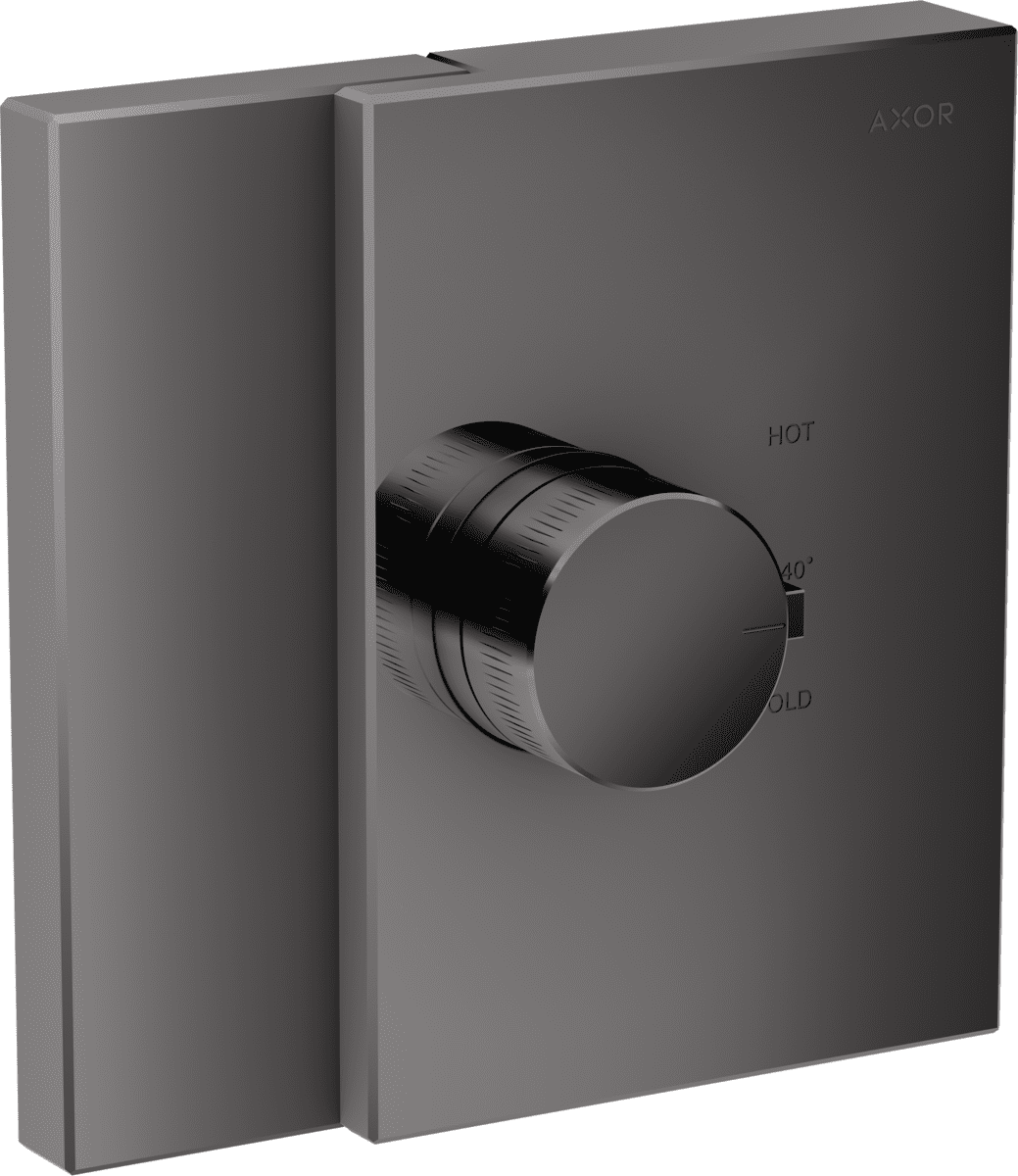 Picture of HANSGROHE AXOR Edge Thermostat HighFlow for concealed installation #46740330 - Polished Black Chrome