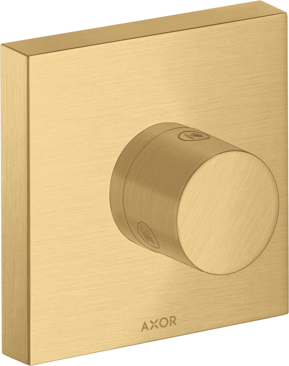 HANSGROHE AXOR ShowerSolutions Ab- und Umstellventil Trio/ Quattro 120/120 Unterputz #10932250 - Brushed Gold Optic