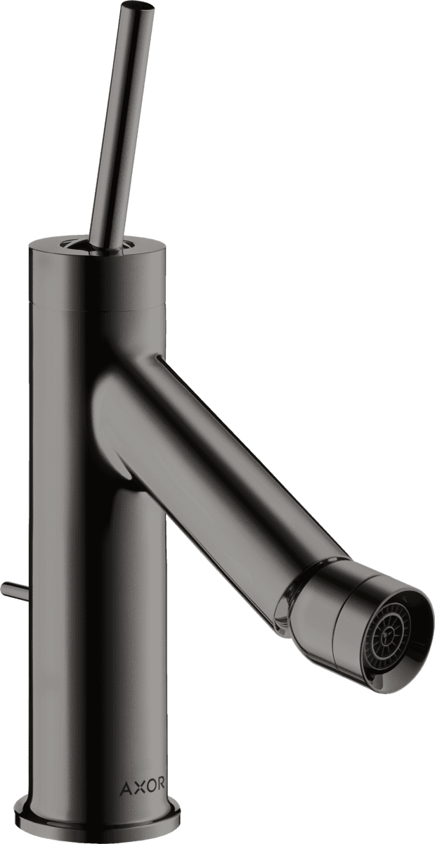 HANSGROHE AXOR Starck Einhebel-Bidetmischer mit Pingriff und Zugstangen-Ablaufgarnitur #10211330 - Polished Black Chrome