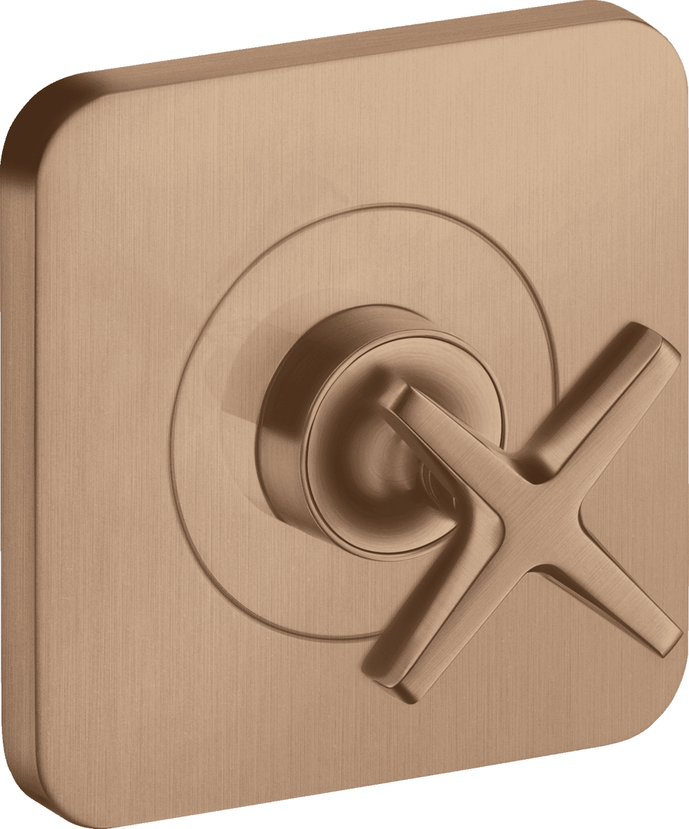 HANSGROHE AXOR Citterio E Absperrventil 120/120 Unterputz #36771310 - Brushed Red Gold