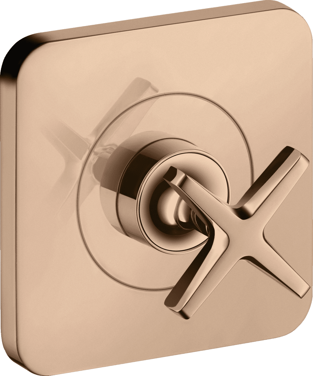 HANSGROHE AXOR Citterio E Absperrventil 120/120 Unterputz #36771300 - Polished Red Gold
