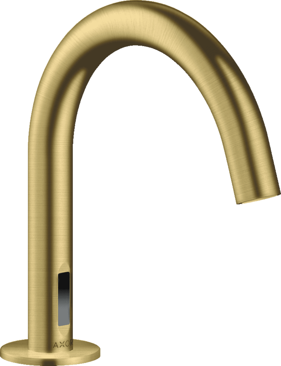 HANSGROHE AXOR Uno Elektronik-Waschtischmischer mit Temperaturvoreinstellung Netzanschluss 230 V #38010950 - Brushed Brass