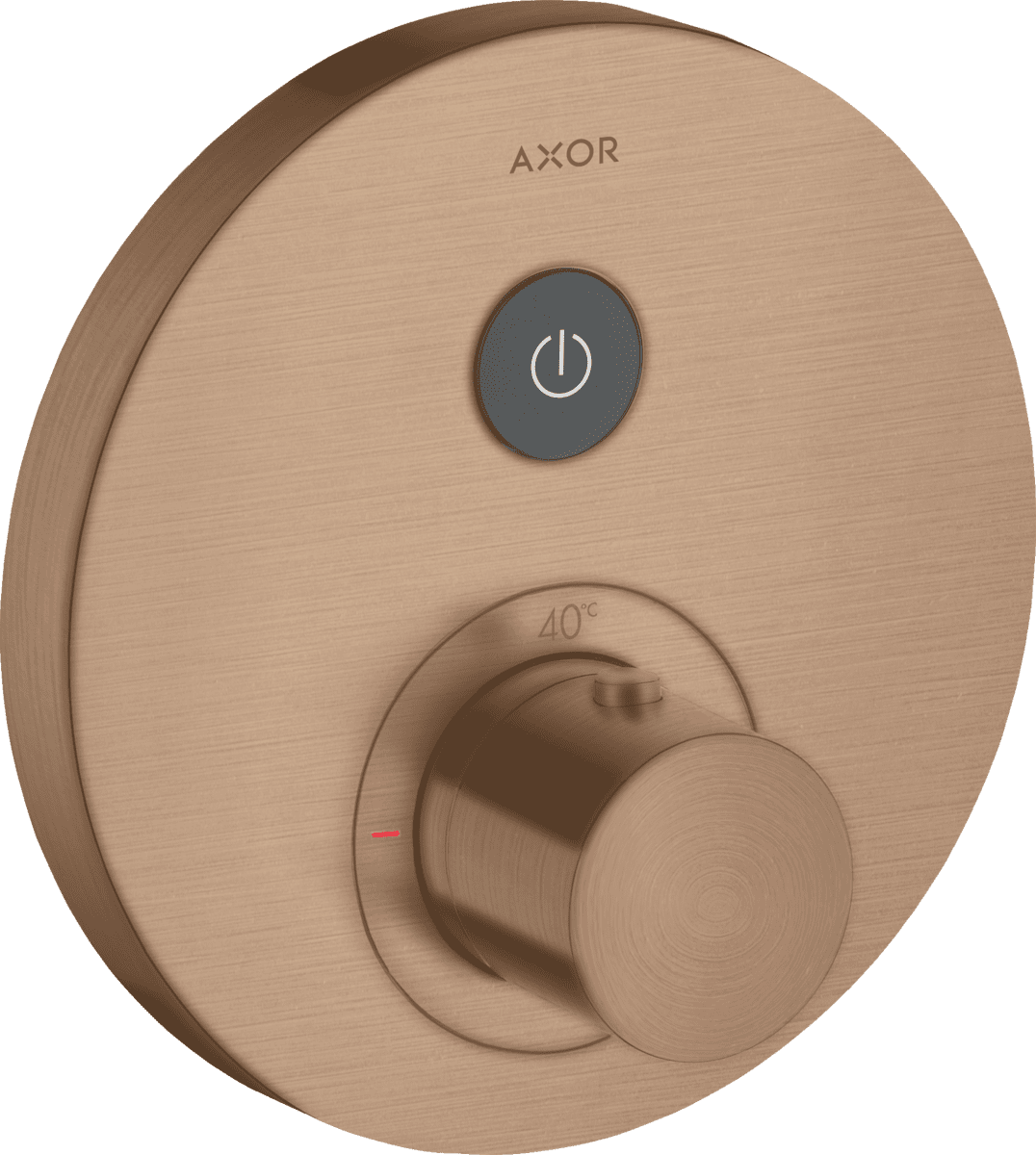 HANSGROHE AXOR ShowerSelect Thermostat Unterputz rund für 1 Verbraucher #36722310 - Brushed Red Gold